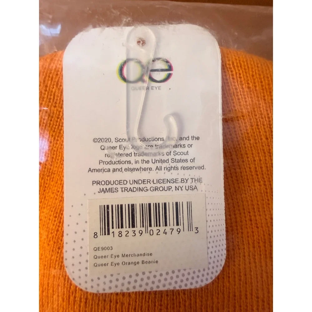 Queer Eye Merch Netflix LGBTQIA Orange Stretchy Beanie Unisex New